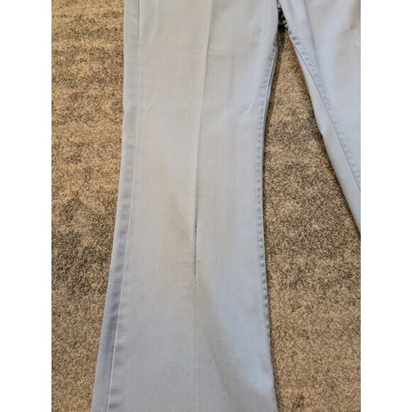 Vintage 1970s Baby Powder Blue Lee Pants 32x28 Distressed, Made In USA - Picture 6 of 16